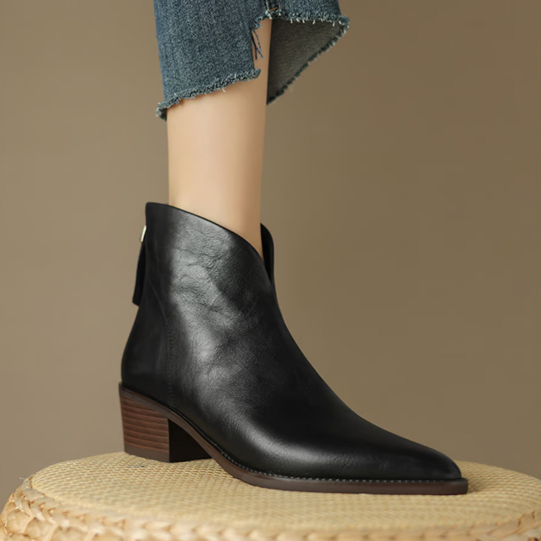 Annie | Bottines Élégantes en Cuir
