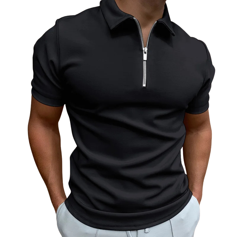 NATHAN | POLO MODERNE AVEC ZIP MI-HAUT