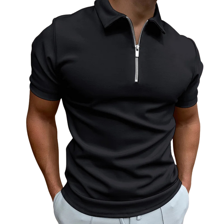 NATHAN | POLO MODERNE AVEC ZIP MI-HAUT