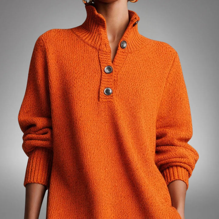 Marianne | Robe en Tricot Douce Avec Boutons