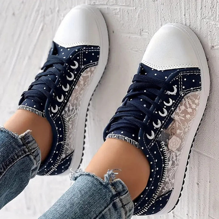 Scarlette | Baskets Élégantes en Dentelle