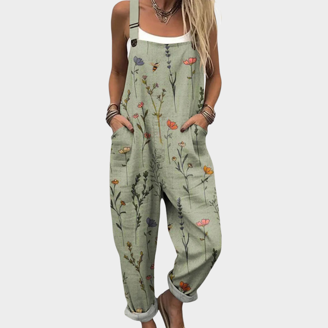 Beverly | Salopette Fleurs Delicates