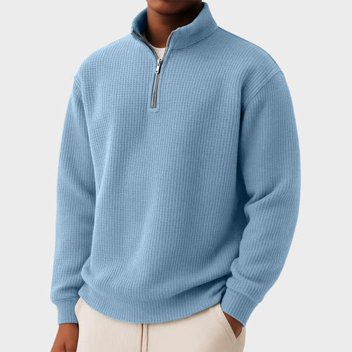 LAWRENCE | PULL EN MAILLE À COL ZIPPÉ