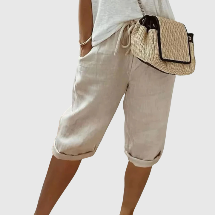 Camille | Shorts Capri à Cordon
