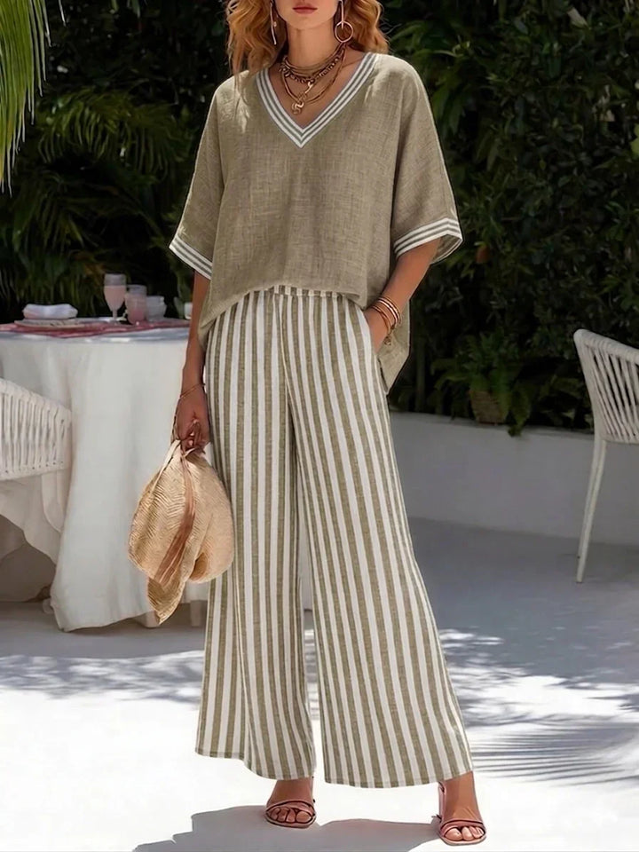 Sienna | Ensemble Rayé Décontracté