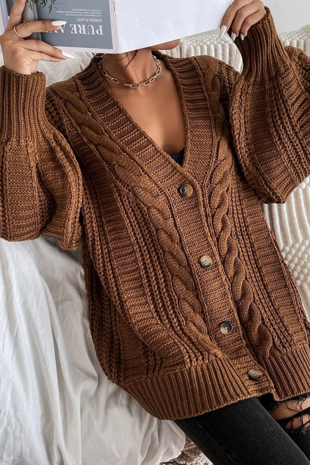 Hannie | Cardigan Confort Oversize en Tricot