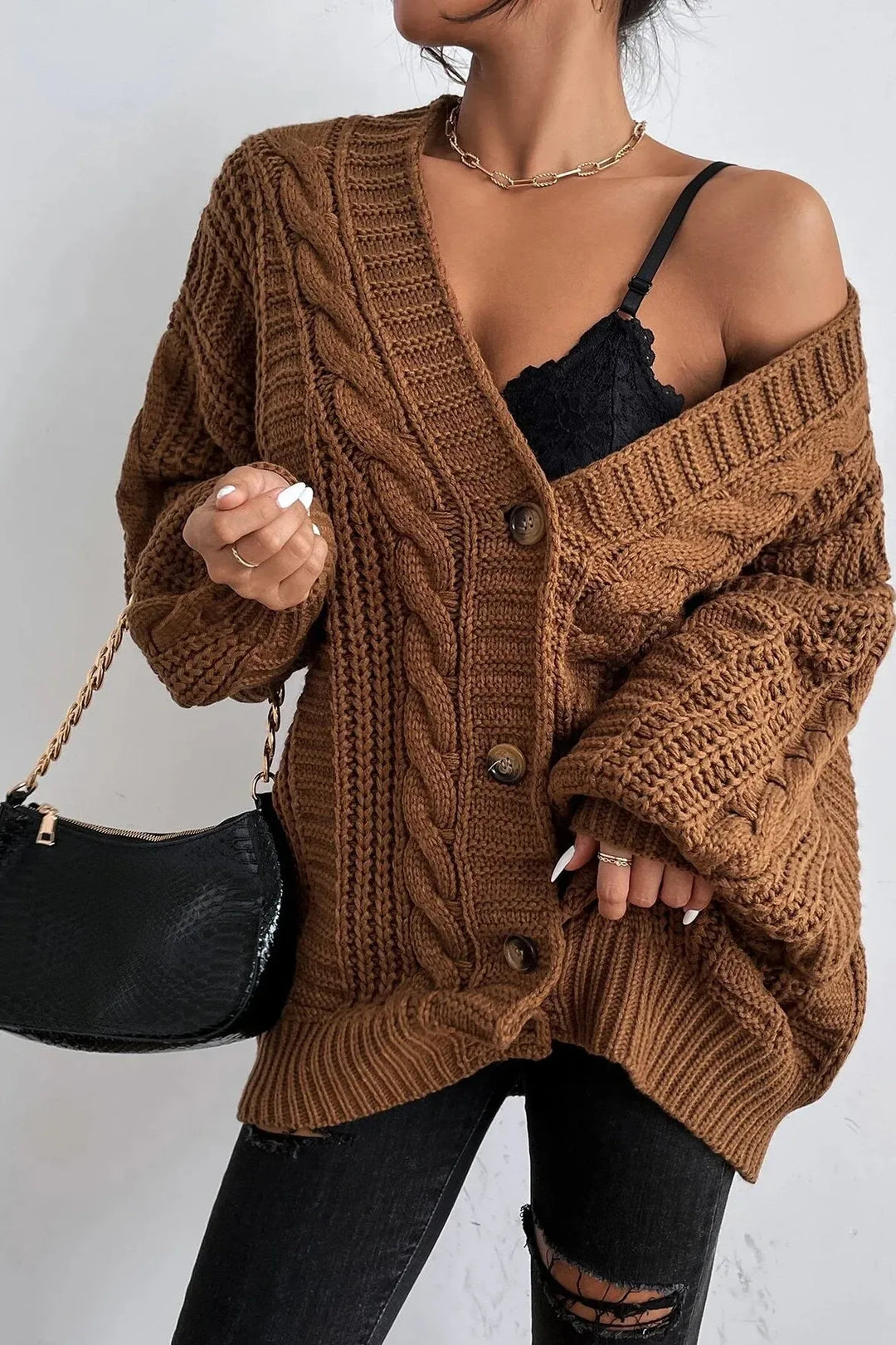 Hannie | Cardigan Confort Oversize en Tricot