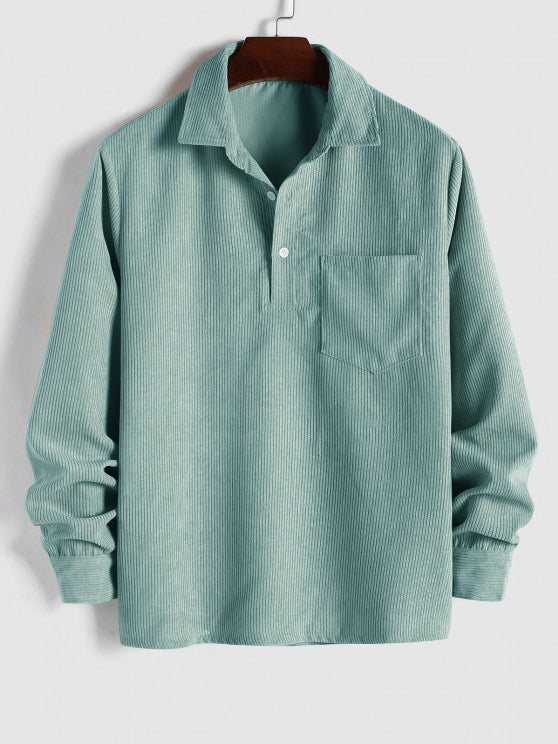 KURT | CHEMISE MANCHES LONGUES DEMI-BOUTONS
