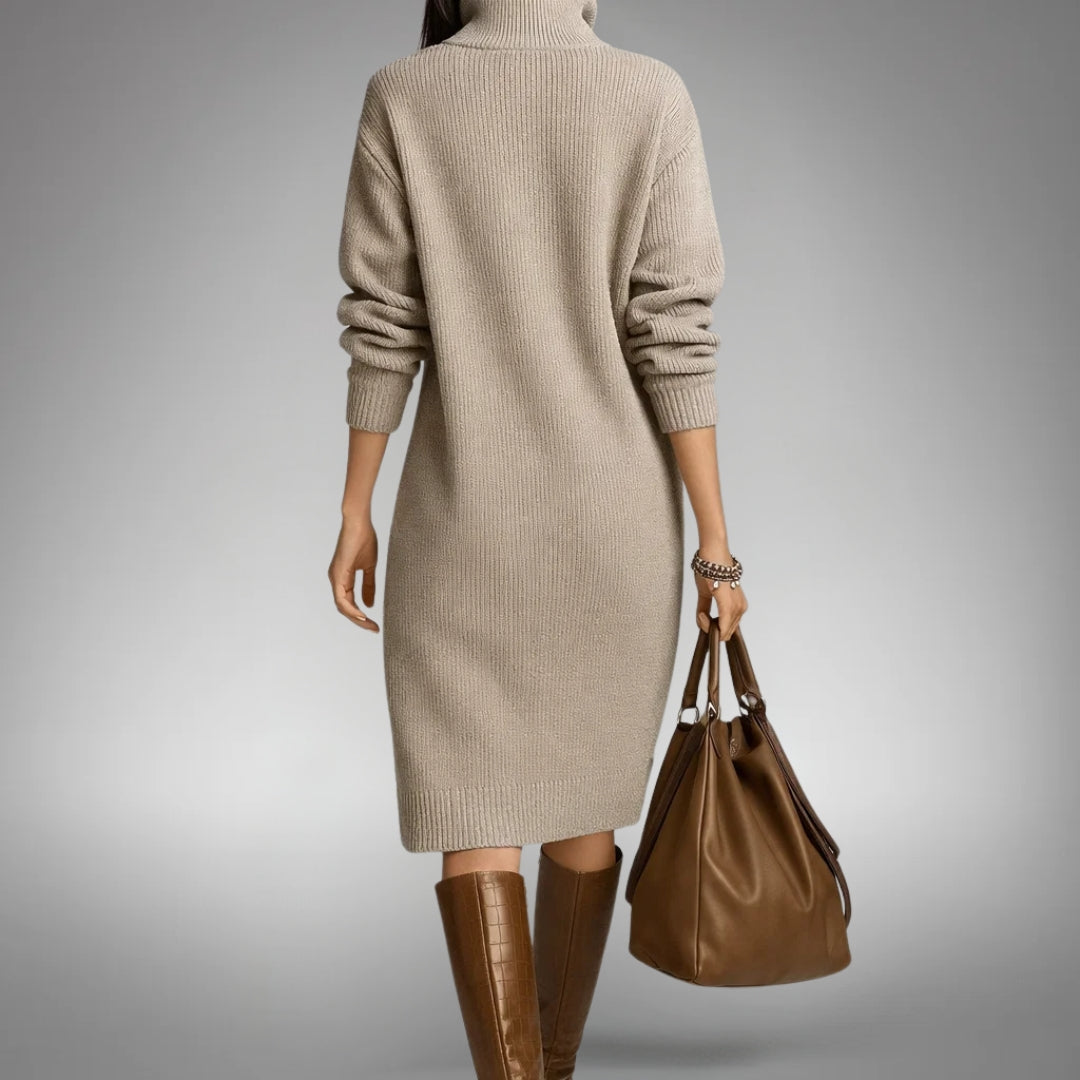 Marianne | Robe en Tricot Douce Avec Boutons