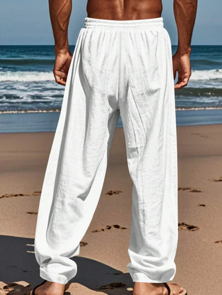 RICHARD | PANTALON LÉGER EN LIN AVEC CORDON