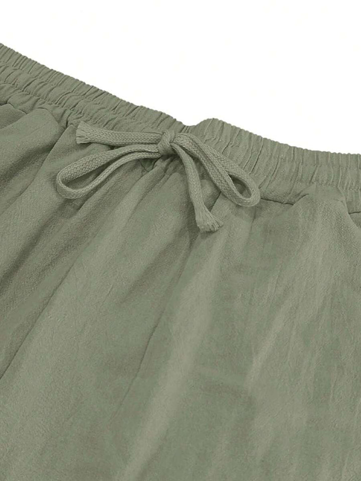 RICHARD | PANTALON LÉGER EN LIN AVEC CORDON