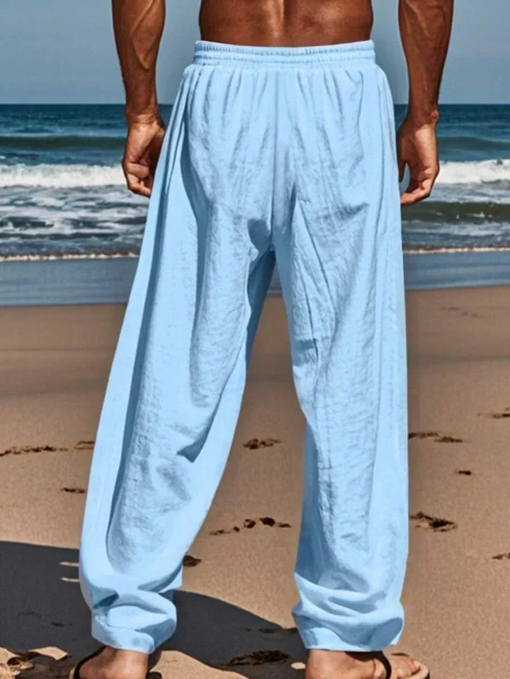 RICHARD | PANTALON LÉGER EN LIN AVEC CORDON