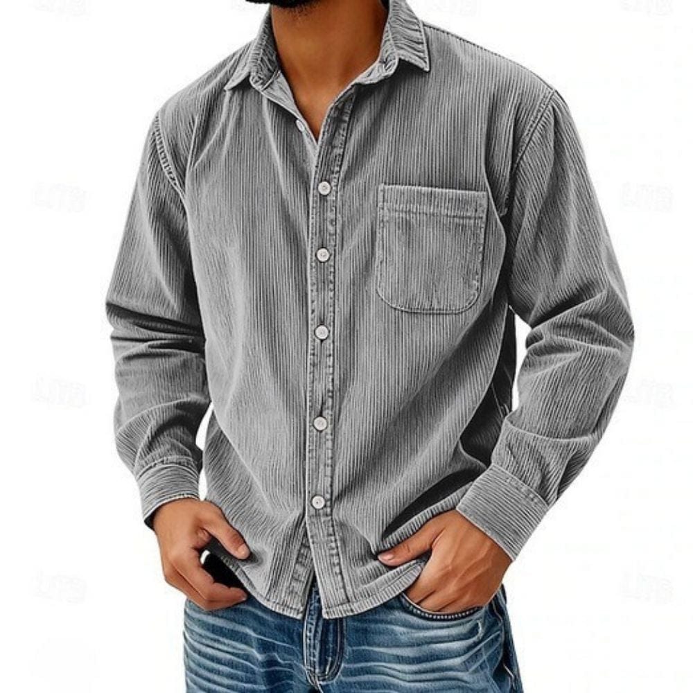 ROCKY | CHEMISE BOUTONNÉE EN VELOURS CÔTELÉ