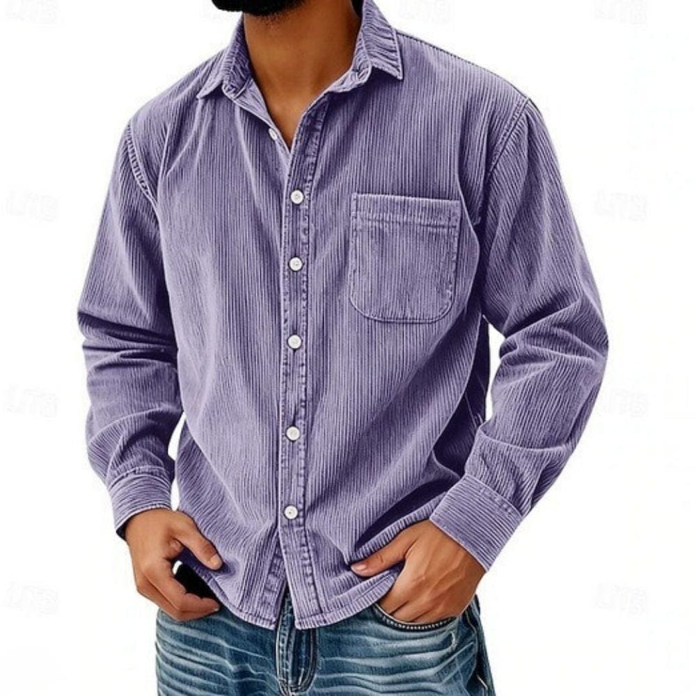 ROCKY | CHEMISE BOUTONNÉE EN VELOURS CÔTELÉ