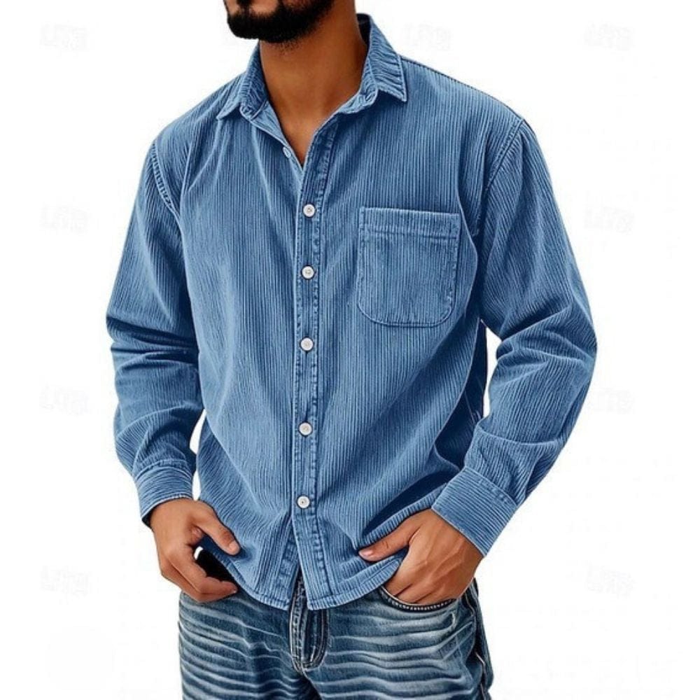 ROCKY | CHEMISE BOUTONNÉE EN VELOURS CÔTELÉ
