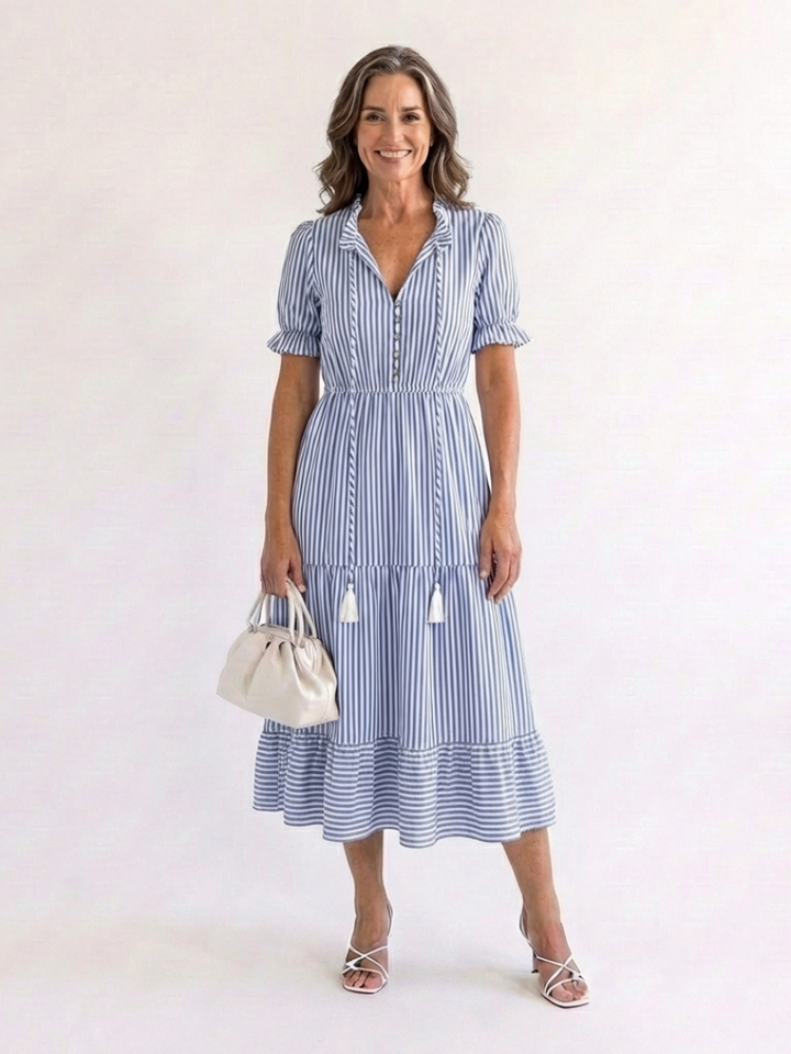 Dakato | Robe midi à manches courtes