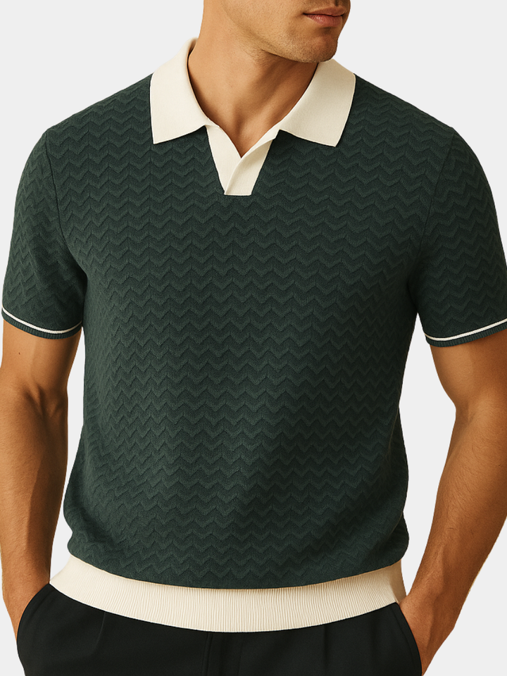 LUKA | POLO SHIRT EN TISSU RICCIO DE