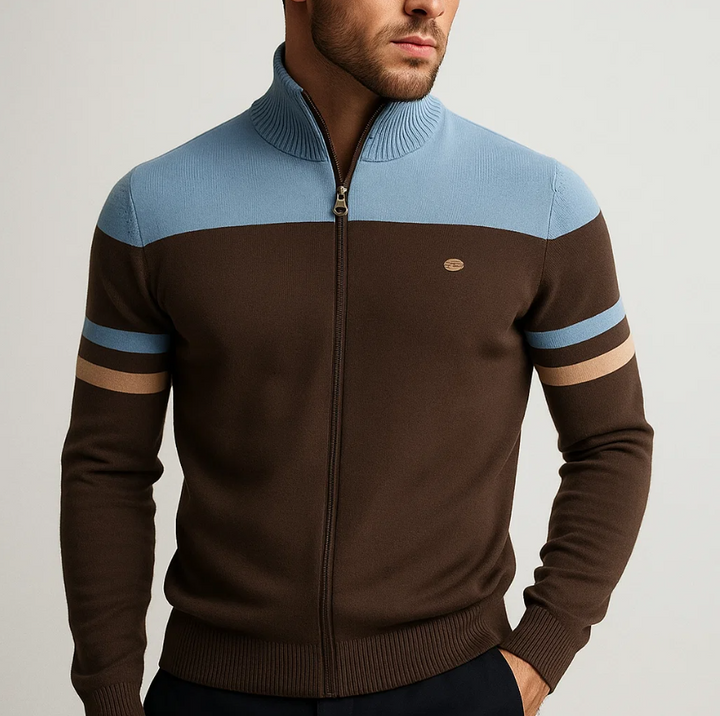 ROBERT| SWEAT COLORBLOCK AVEC ZIP