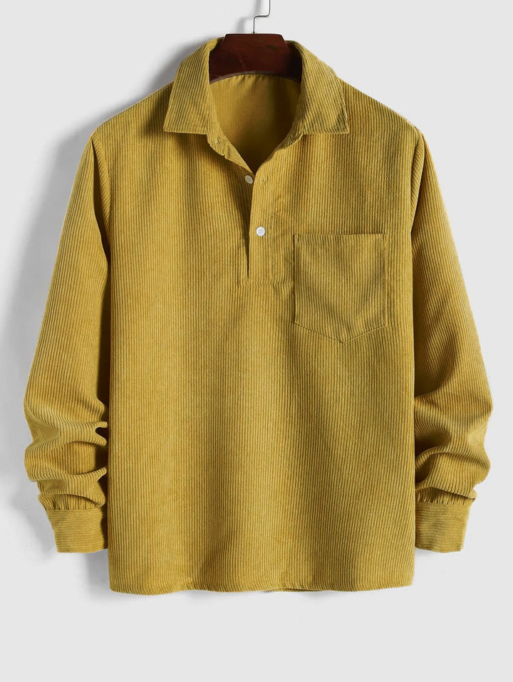 KURT | CHEMISE MANCHES LONGUES DEMI-BOUTONS