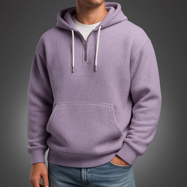 ETHAN | SWEAT À CAPUCHE EN MAILLE WAFFLE