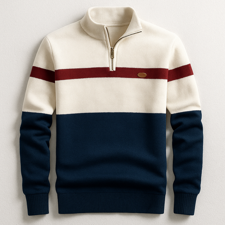 LUKA | PULL HOMME AVEC ZIP AU COL