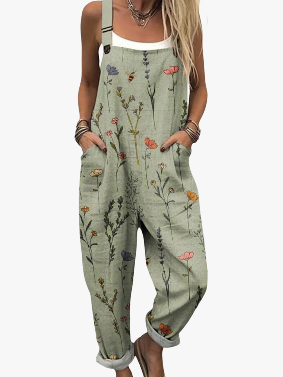 Beverly | Salopette Fleurs Delicates
