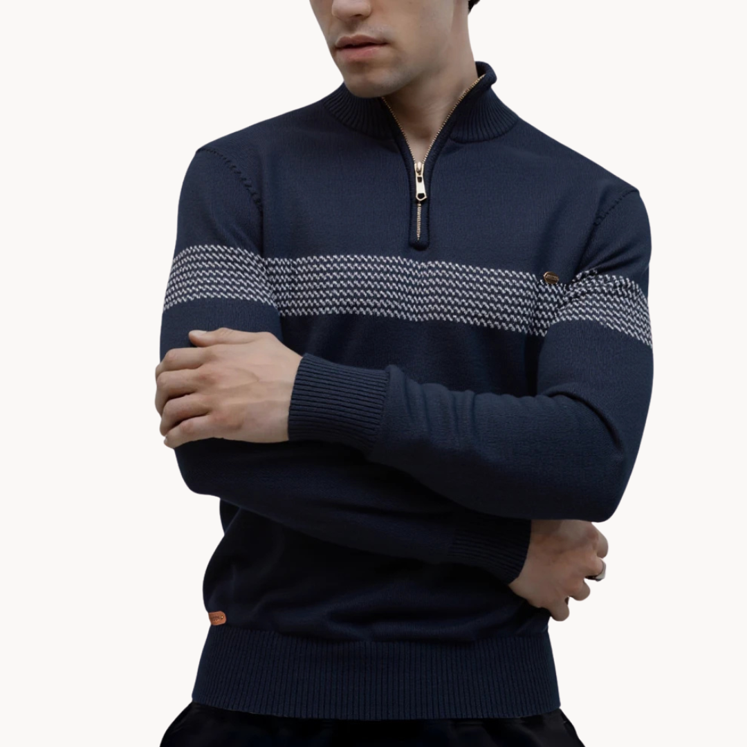 ALEX | PULL ZIPPÉ RAYÉ