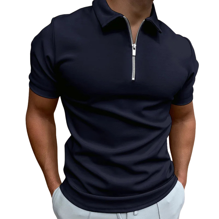 NATHAN | POLO MODERNE AVEC ZIP MI-HAUT