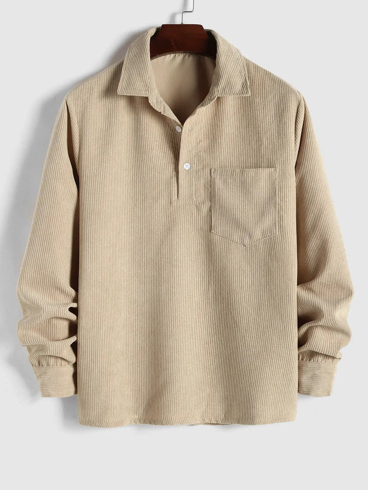 KURT | CHEMISE MANCHES LONGUES DEMI-BOUTONS
