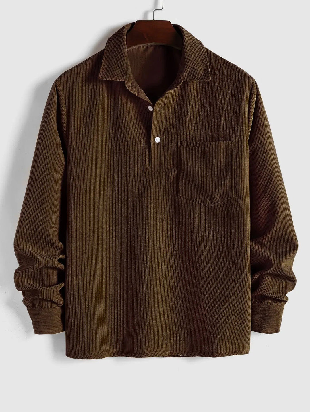 KURT | CHEMISE MANCHES LONGUES DEMI-BOUTONS