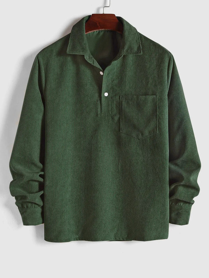 KURT | CHEMISE MANCHES LONGUES DEMI-BOUTONS