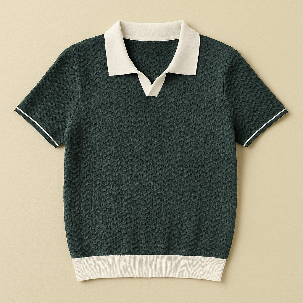 LUKA | POLO SHIRT EN TISSU RICCIO DE