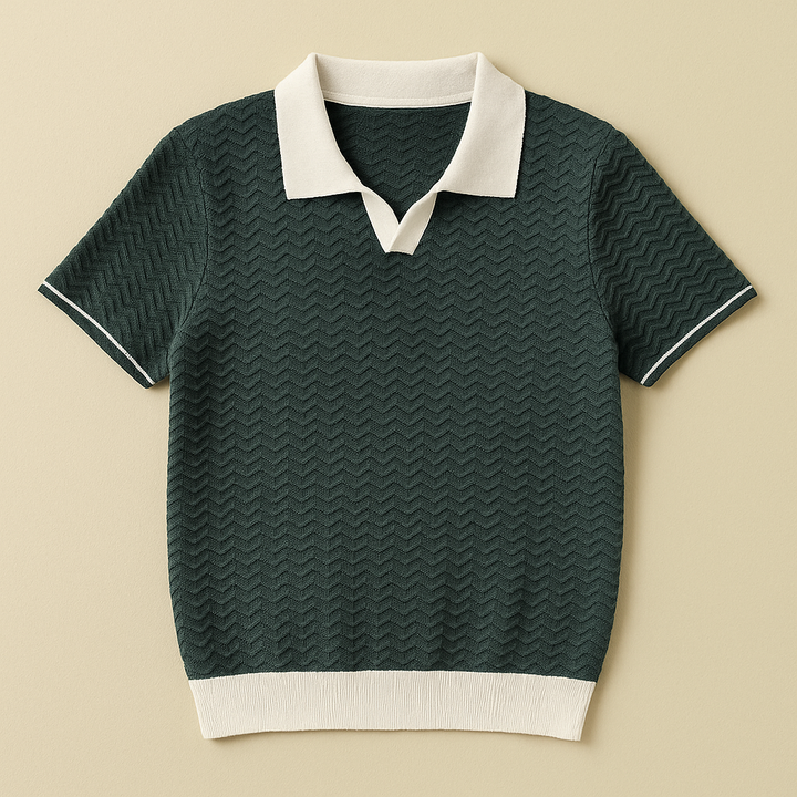 LUKA | POLO SHIRT EN TISSU RICCIO DE