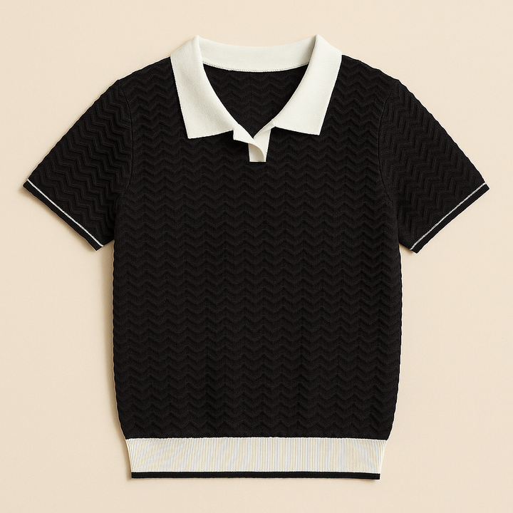 LUKA | POLO SHIRT EN TISSU RICCIO DE