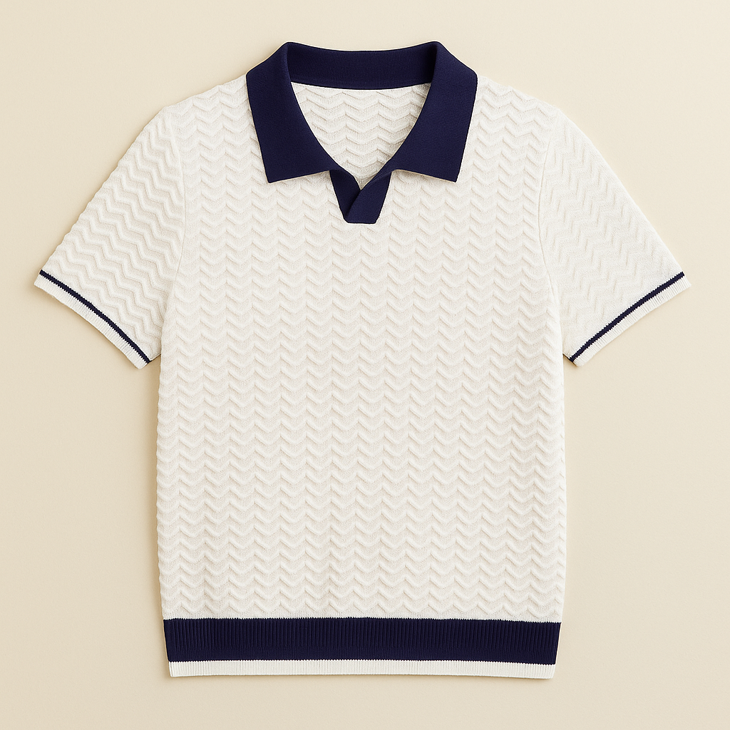 LUKA | POLO SHIRT EN TISSU RICCIO DE