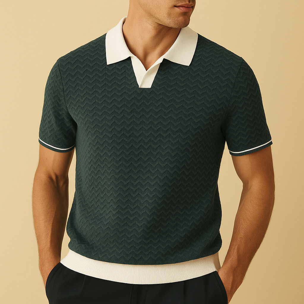 LUKA | POLO SHIRT EN TISSU RICCIO DE