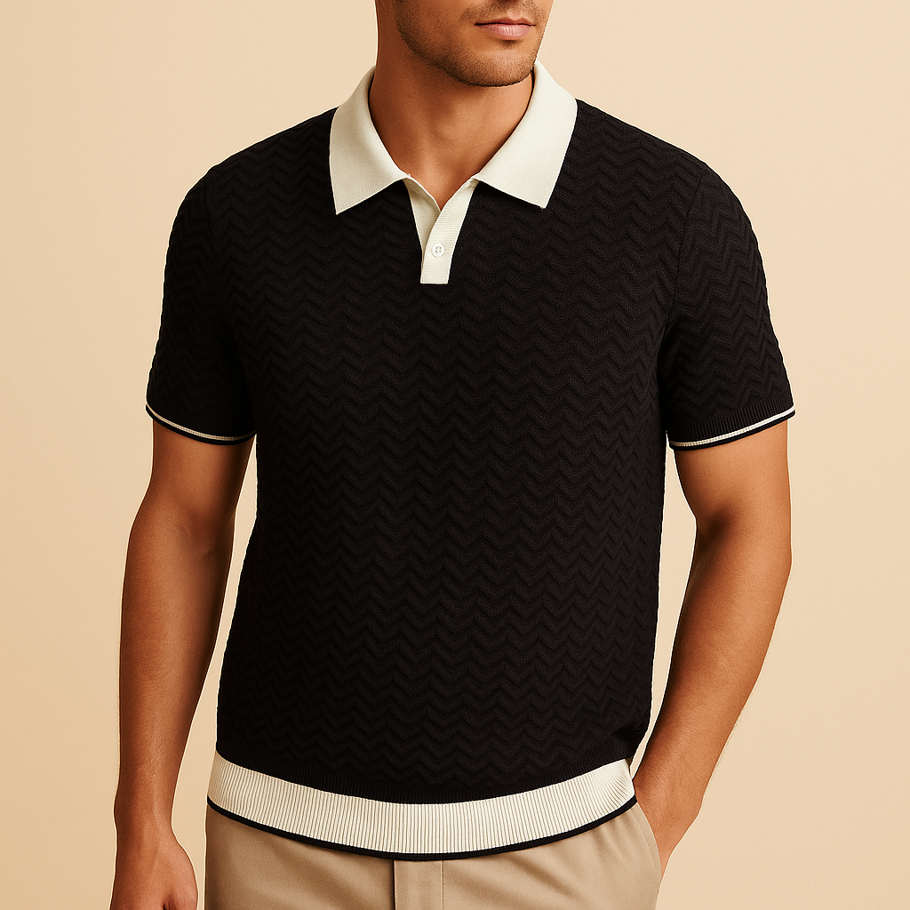 LUKA | POLO SHIRT EN TISSU RICCIO DE