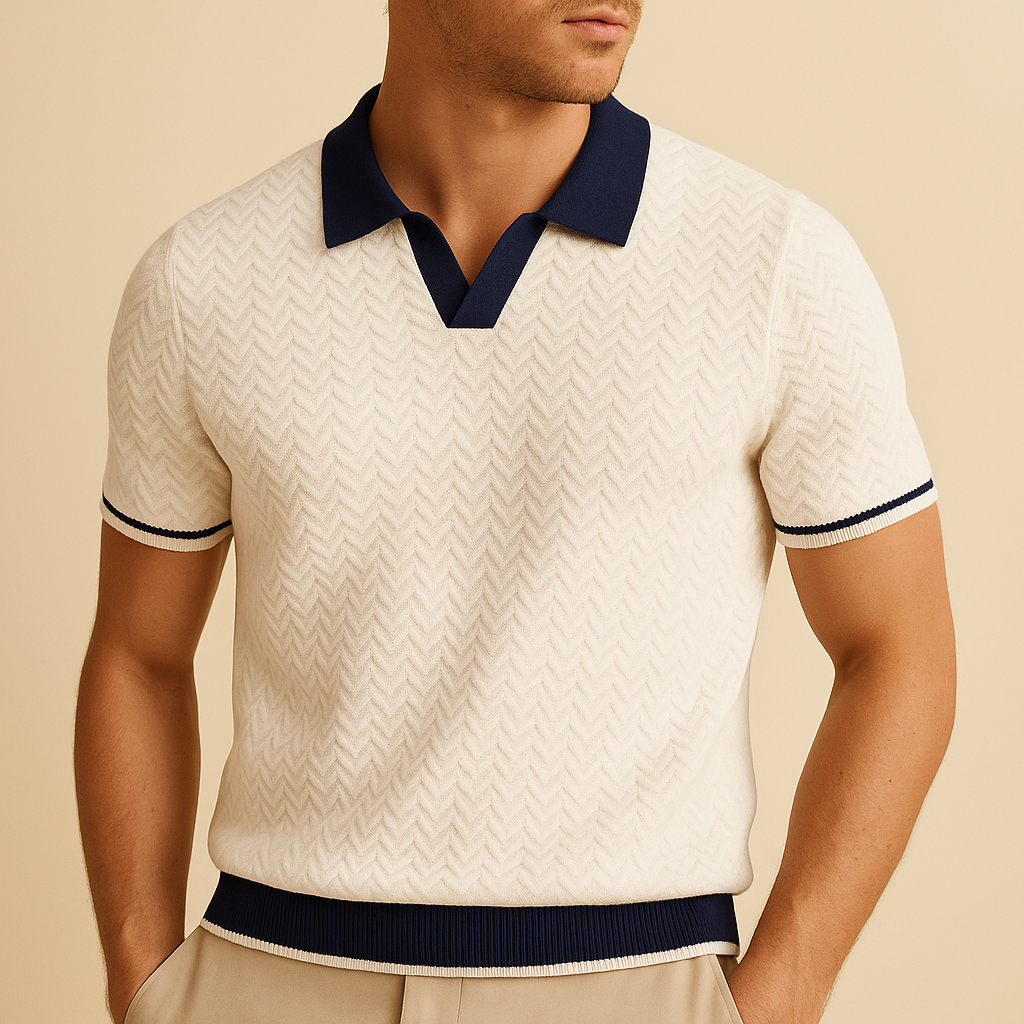 LUKA | POLO SHIRT EN TISSU RICCIO DE