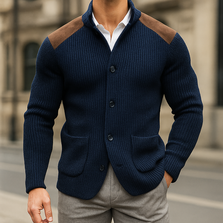 Jiro | Cardigan Classique en Tricot Texturé
