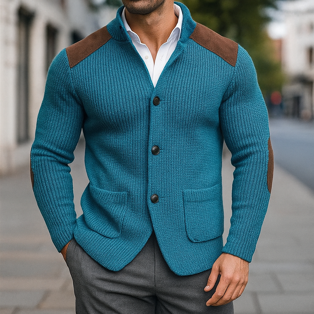 Jiro | Cardigan Classique en Tricot Texturé