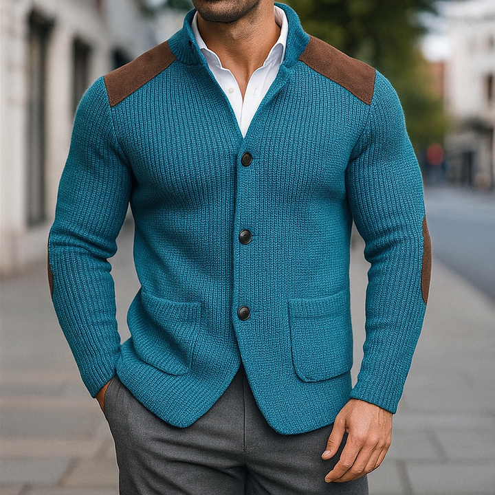 Jiro | Cardigan Classique en Tricot Texturé