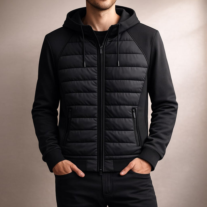 DANIEL | SWEAT À CAPUCHE ZIPPÉ MATELASSÉ