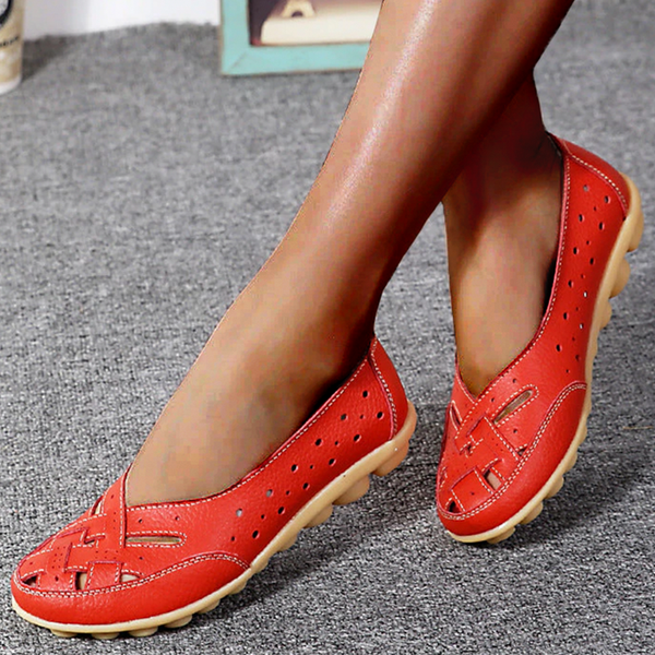 Alice | Mocassins Élégants en Cuir Aéré