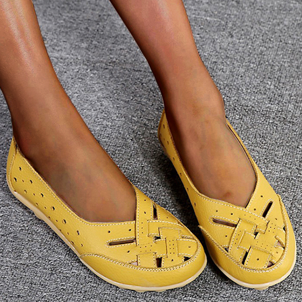 Alice | Mocassins Élégants en Cuir Aéré