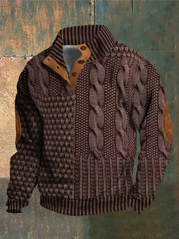 IVO | PULLOVER CHAUD À MOTIF