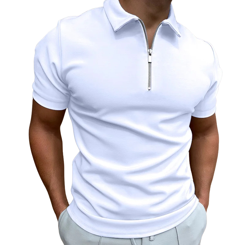 NATHAN | POLO MODERNE AVEC ZIP MI-HAUT