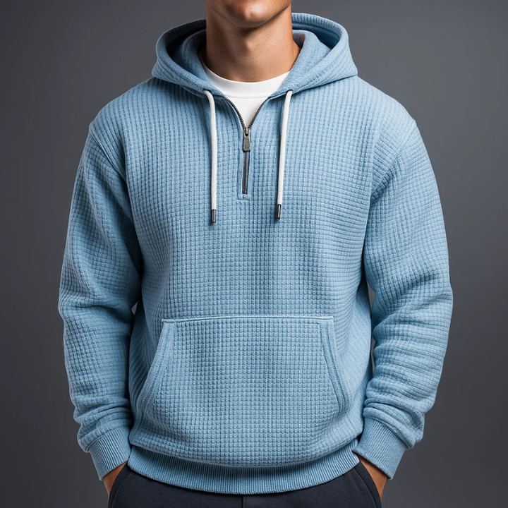ETHAN | SWEAT À CAPUCHE EN MAILLE WAFFLE