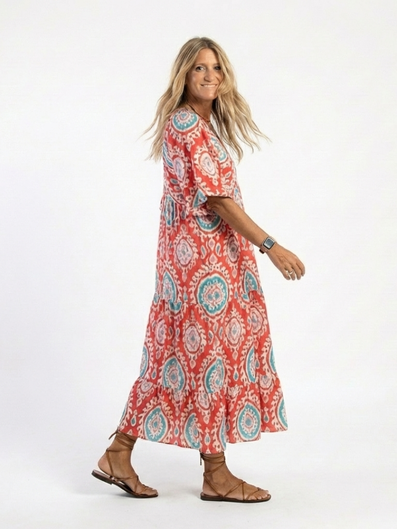 Zaria | Robe midi à imprimé paisley