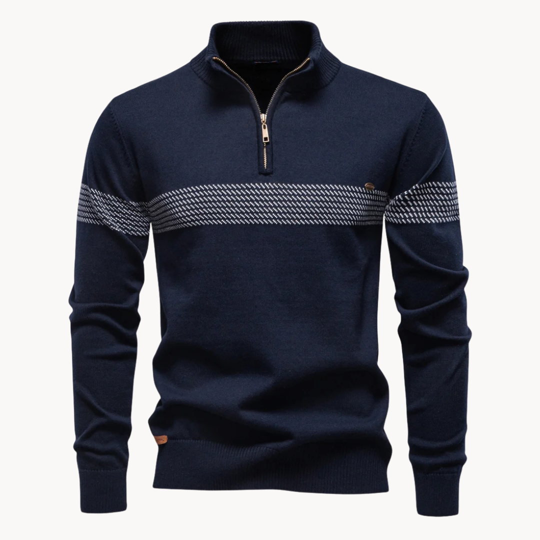 ALEX | PULL ZIPPÉ RAYÉ