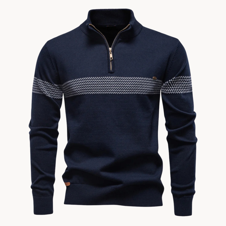 ALEX | PULL ZIPPÉ RAYÉ